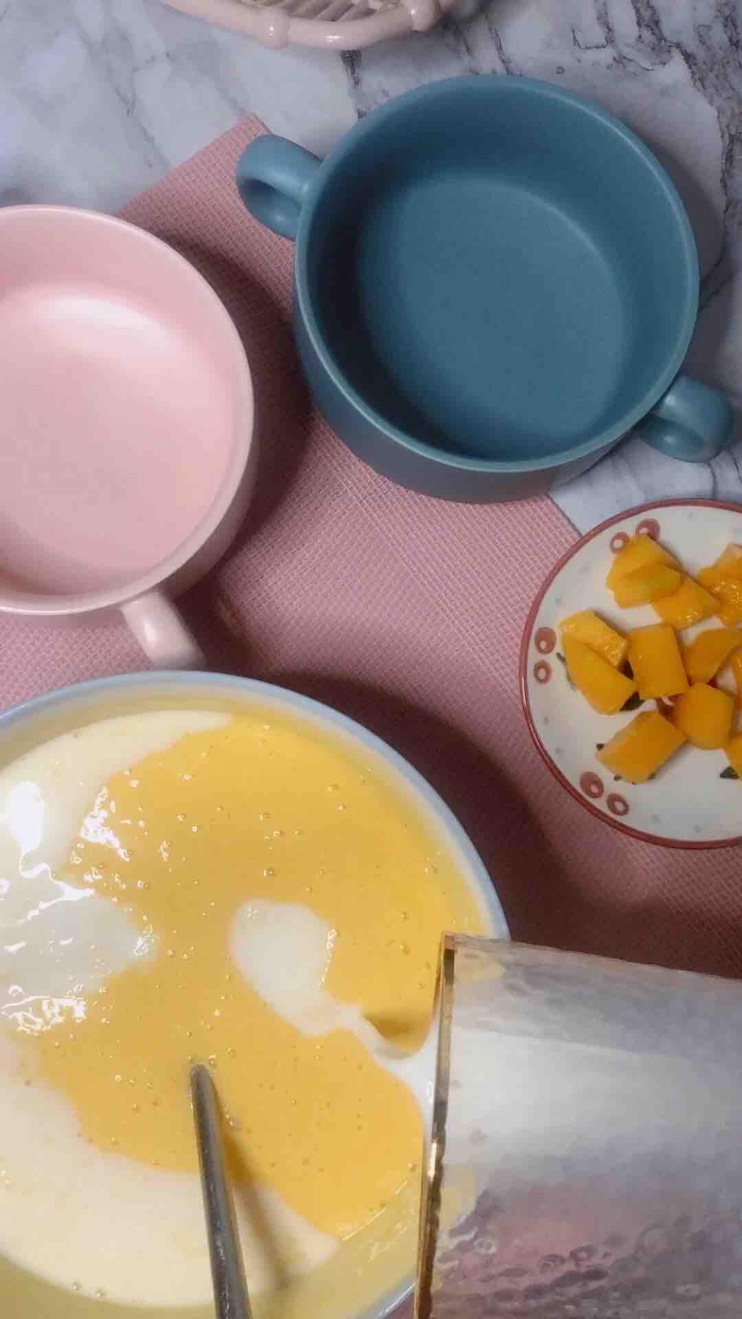 Mango Pudding Cup recipe