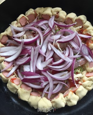 Shrimp Crispy Intestine Pizza recipe