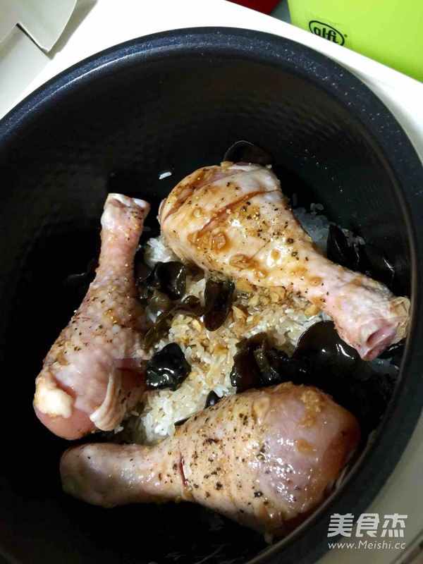 Lazy Version of Soy Sauce Chicken Drumstick Rice recipe