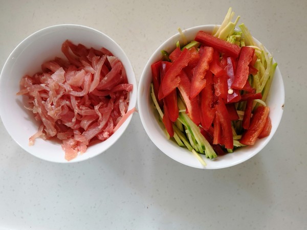 Stir-fried Pork with Melon recipe