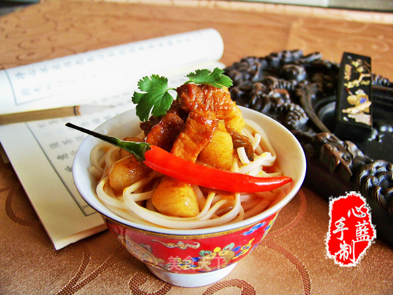 Xinlan Handmade Private Kitchen [ecstasy Fresh Pepper Sauce Pork Noodles]——ice Cream Tears (poverty Love) recipe