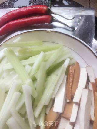 Celery Dried Tofu recipe
