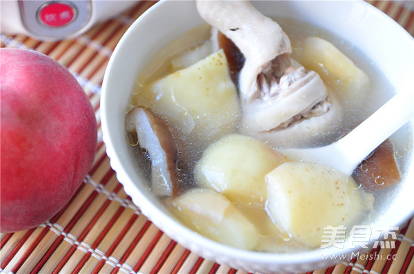 Peach and Mushroom Chicken Soup recipe