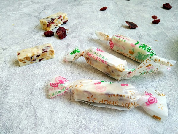 Cranberry Peanut Nougat recipe