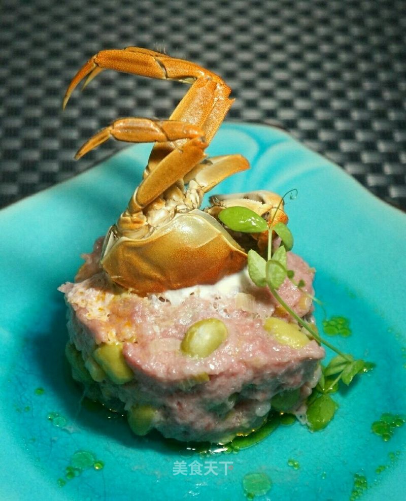 Steamed Crab with Edamame Patty