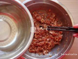 Grilled Eggplant with Shiitake Mushrooms and Minced Meat recipe