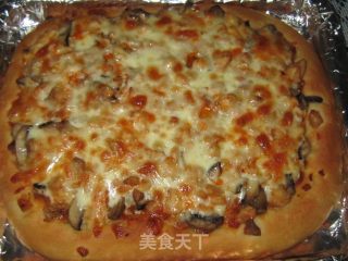 Mushroom Chicken Pizza recipe