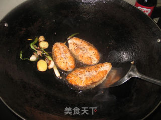 Pan-fried Salmon Steak recipe