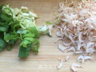 Shrimp Skin with Chopped Green Onions recipe