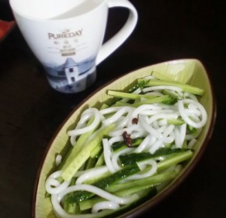 Potato Flour Mixed with Cucumber recipe