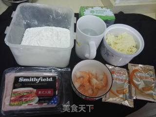 12 Inches-ham and Shrimp Pizza recipe