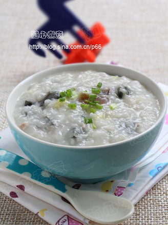 Congee with Preserved Egg and Lean Meat recipe