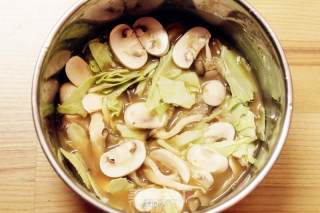 Miso Salmon Mushroom Stewed Rice recipe
