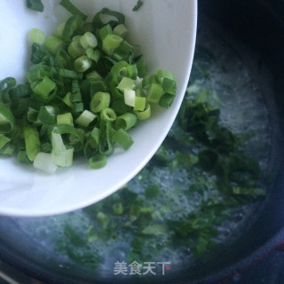 Spinach Congee with Fresh Meat recipe