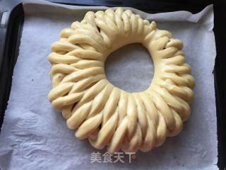 #四session Baking Contest and is Love to Eat Festival# Honey Bean Garland Bread recipe