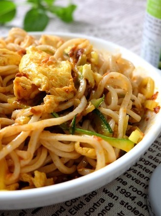 Noodles with Pumpkin and Egg Sauce