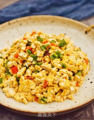 Stinky Tofu Scrambled Eggs recipe