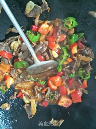 Fried Duck Gizzards with Three Peppers recipe