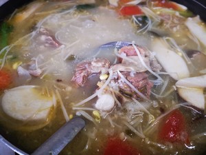 Homemade Rice Soup Beef Bone Hot Pot ~ Fresh! Nice! 😋 recipe