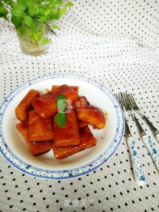 Pan-fried Soy Sauce Rice Cake recipe