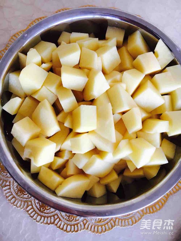 Curry Pork and Potato Rice Bowl recipe