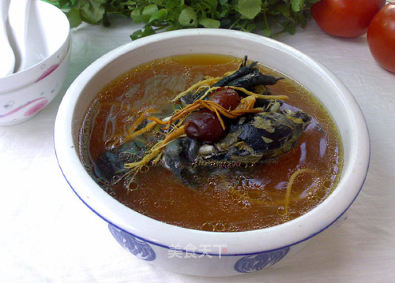 Ginseng Cordyceps Black Chicken Soup recipe