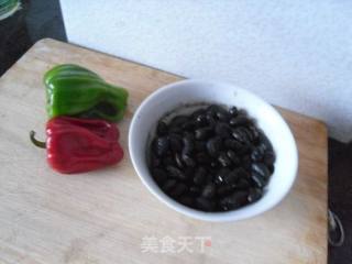 Stir-fried Black Beans with Bell Peppers recipe