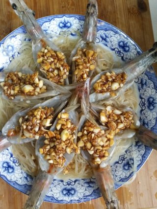 Food-steamed Back Shrimp with Garlic Vermicelli recipe