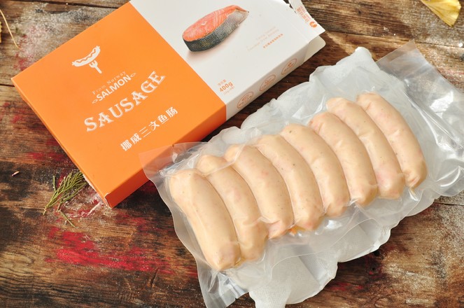 Salmon Sausage Toast Clip recipe