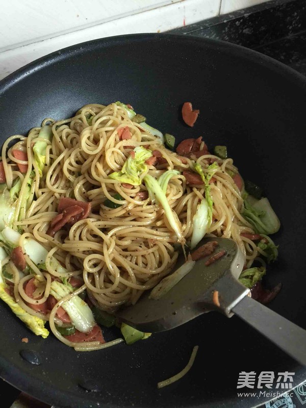 Fried Spaghetti recipe