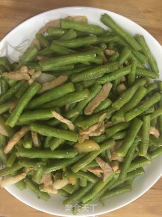 Stir-fried Long Beans with Shredded Pork recipe