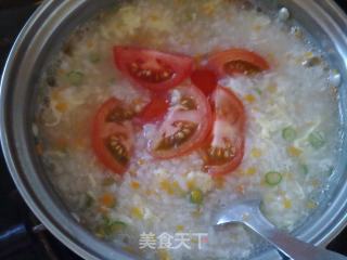 Tomato Carrot Egg Congee recipe