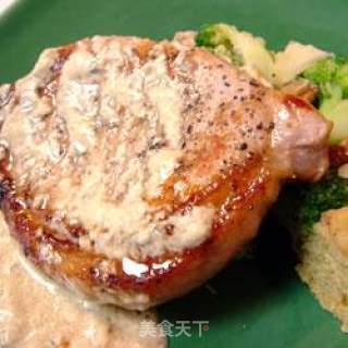 Pork Chops with Blue Cheese recipe