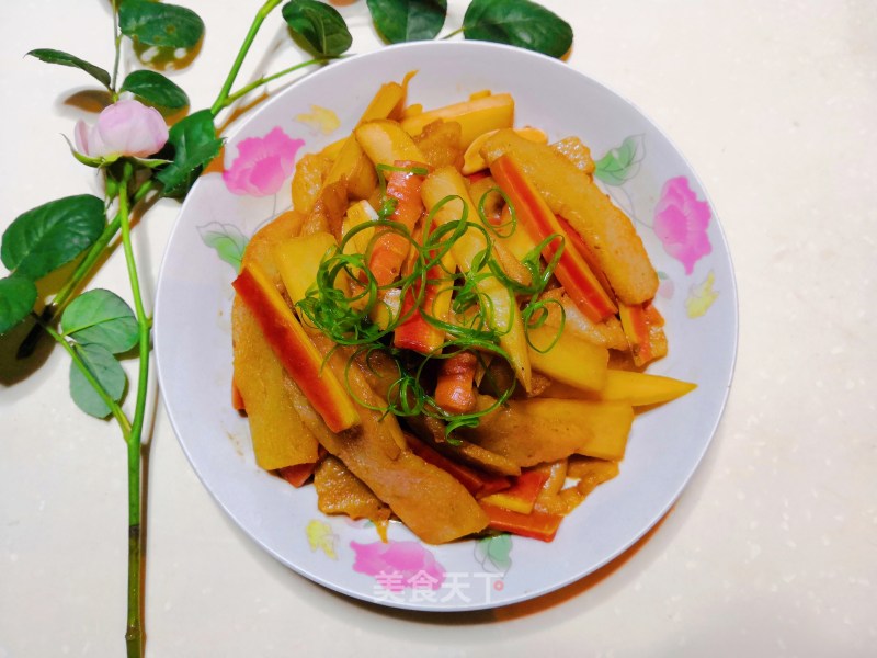 Konjac Tofu Stir-fried Pickled Radish