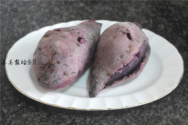 Eat It for Weight Loss-oatmeal Purple Potato Cake recipe