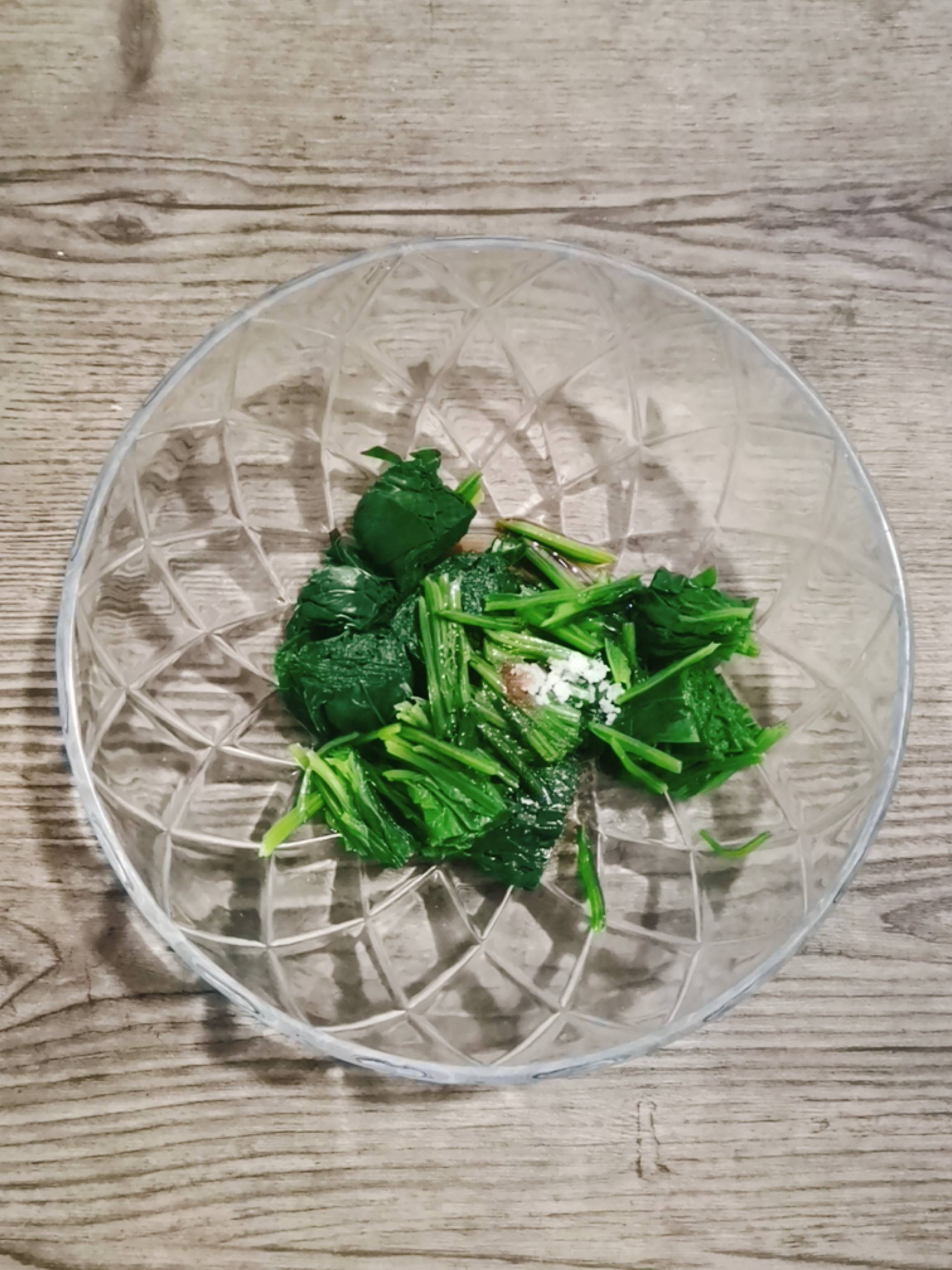 Nuts Spinach recipe