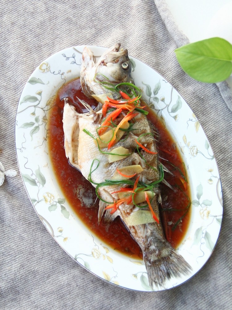 Steamed Sea Bass with Sauce