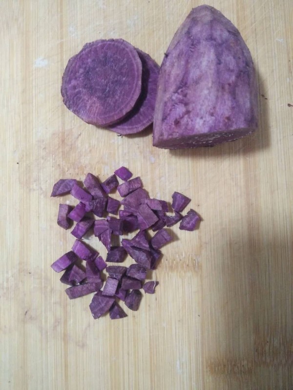 Purple Sweet Potato Germ Rice Porridge recipe