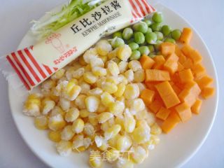 Let Children Fall in Love with Eating Vegetables [corn and Vegetable Salad] recipe