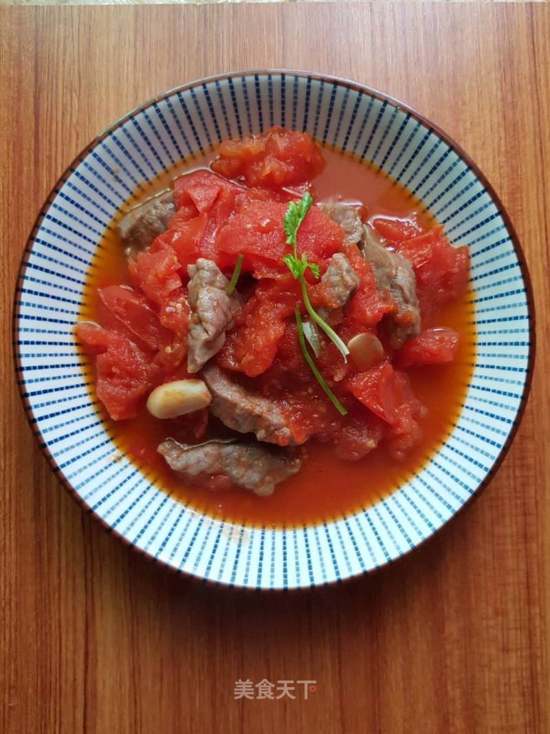 Stewed Beef Tenderloin with Tomatoes recipe