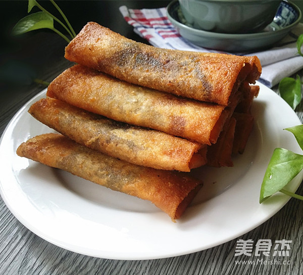 Red Bean Paste Spring Rolls recipe