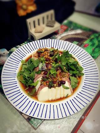 Steamed Tofu with Bacon recipe