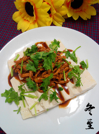 Tofu with Oyster Sauce and Shredded Pork
