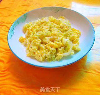 Scrambled Eggs with Cabbage recipe