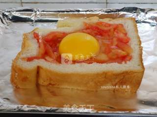 Tomato Sun Egg Toast recipe