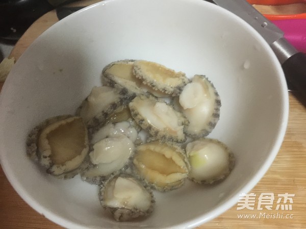 Baby Abalone with Scallion Oil recipe