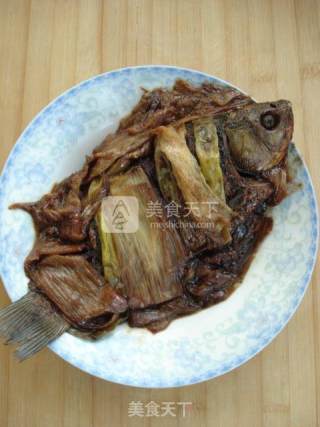 Braised Crucian Carp with Green Onion recipe