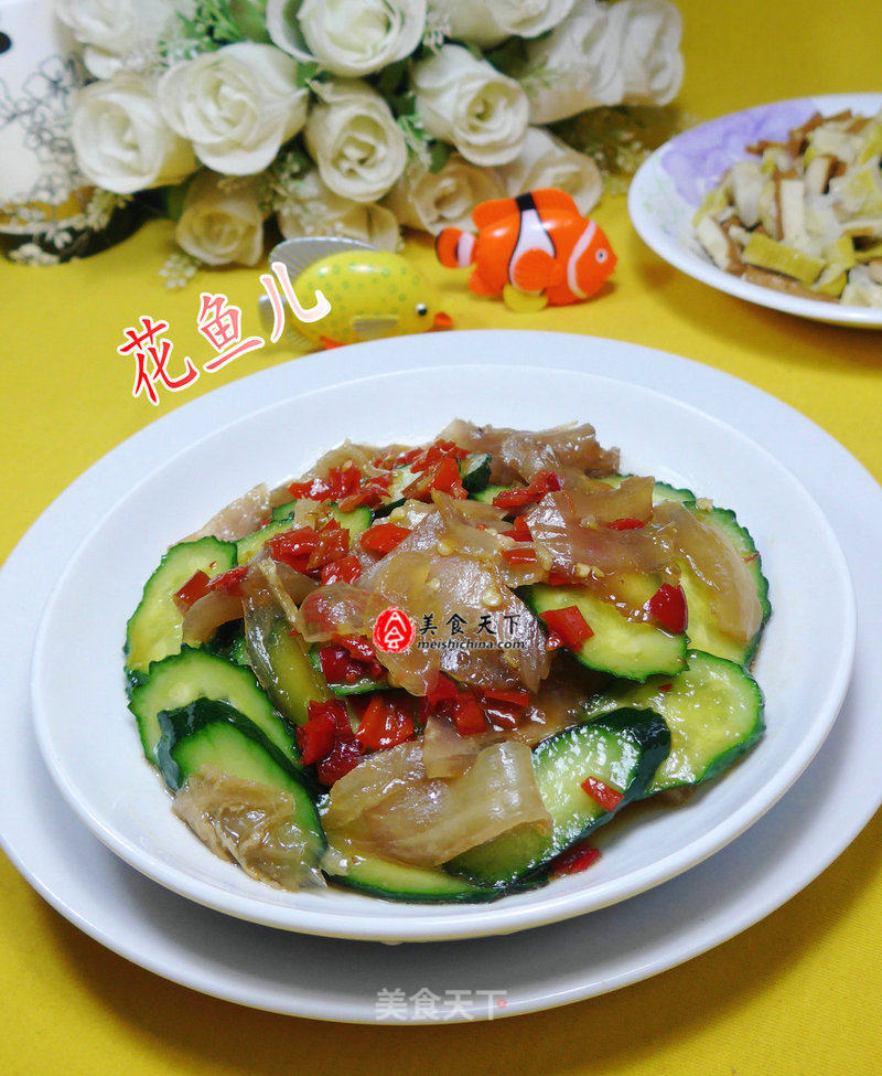 Beef Tendon Mixed with Cucumber recipe