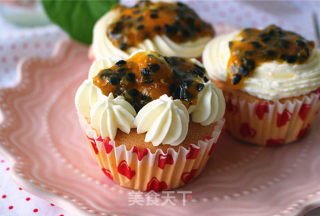 #柏翠大赛#passion Fruit Cream Cup Cake recipe