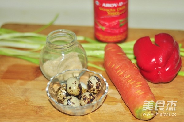 Quail Eggs with Vegetable Mustard Seed recipe